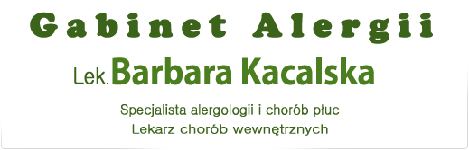 Gabinet Alergii - Lek. Barbara Kacalska - Specjalista alergologii i chorób płuc - Lekarz chorób wewnętrznych